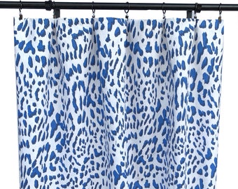 Cobalt Blue Curtain Etsy