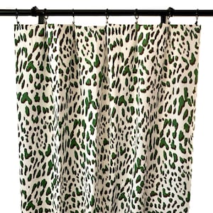 Green Leopard Curtains Dark Green Dot Curtains 2 Curtain - Etsy