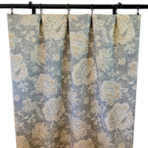 Magnolia home fashions Grey Floral Curtains, Grey and Tan Curtain Panels, Caramel and dark grey floral curtains