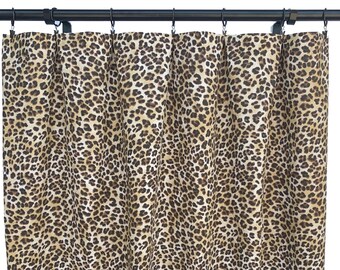 Leopard Curtains Etsy
