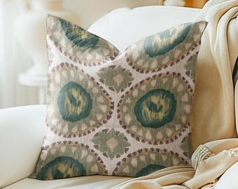 The HomeCentric Fodera Per Cuscino Quadrato In Velluto Verde Salvia 40x40 Cm – Cuscino Divano Contemporaneo