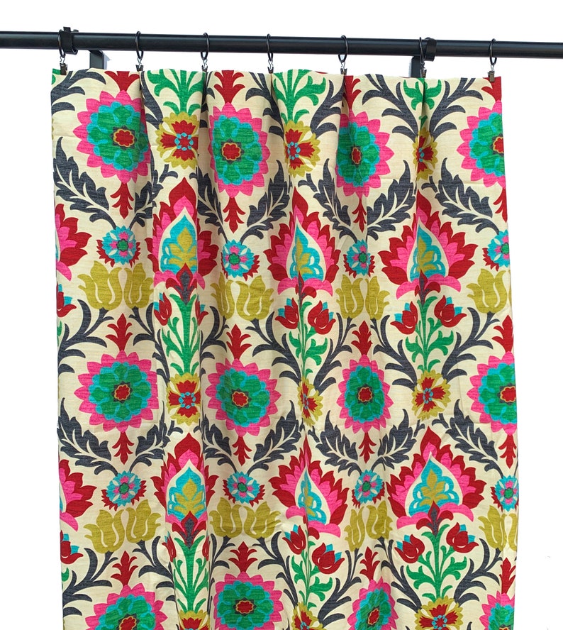 Santa Maria Desert Flower Curtain Panels, Floral Curtains, Waverly Curtain Panels, Curtains image 1