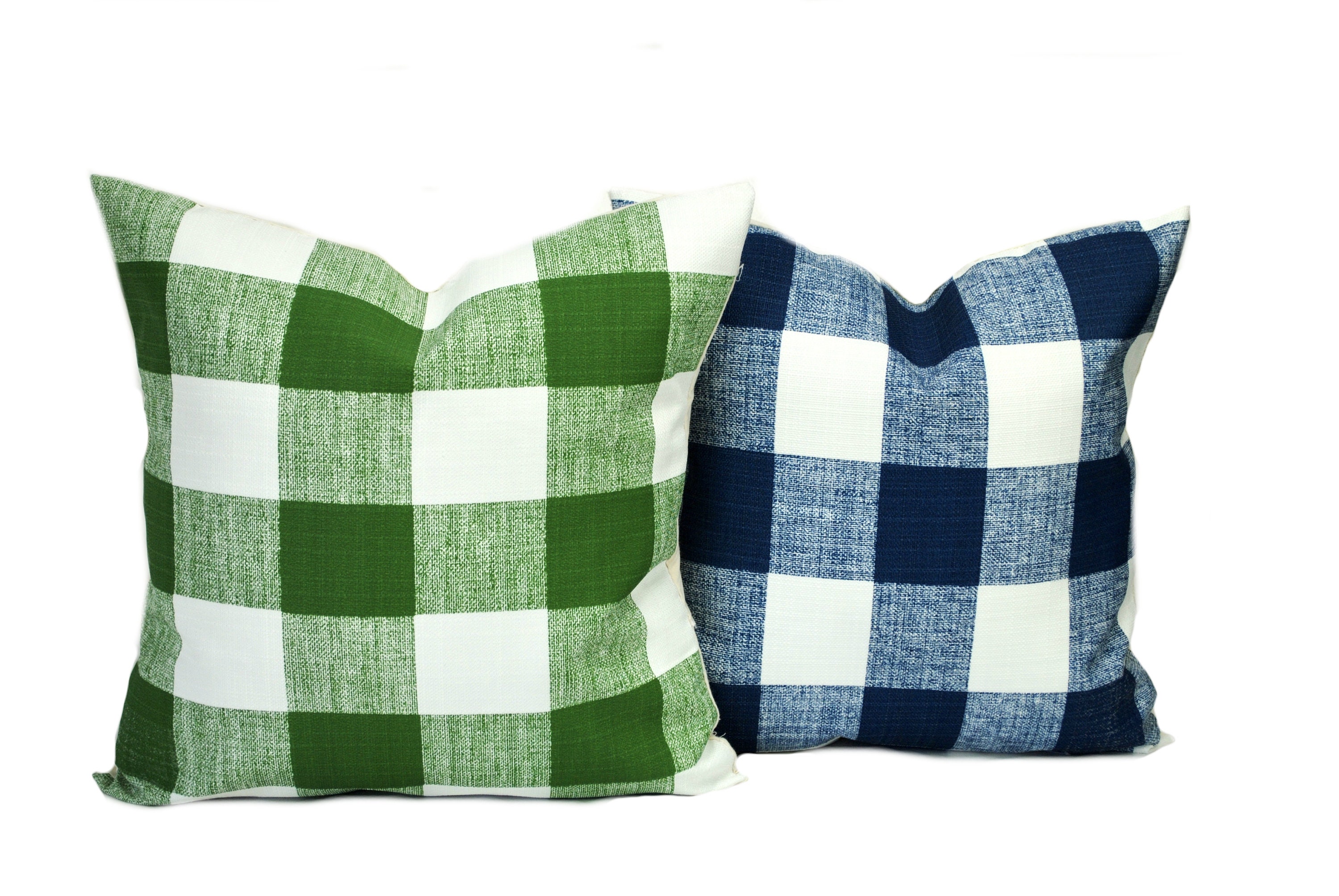 Checkered outdoor pillow cover decorative throw pillow Red Etsy