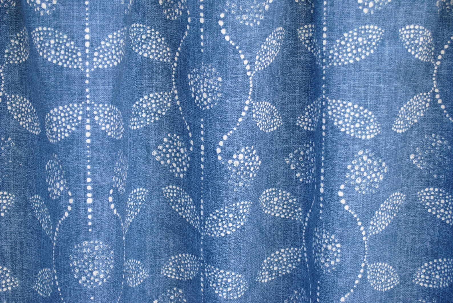 Blue denim Curtains Blue Curtain 2 Curtain Panels Etsy