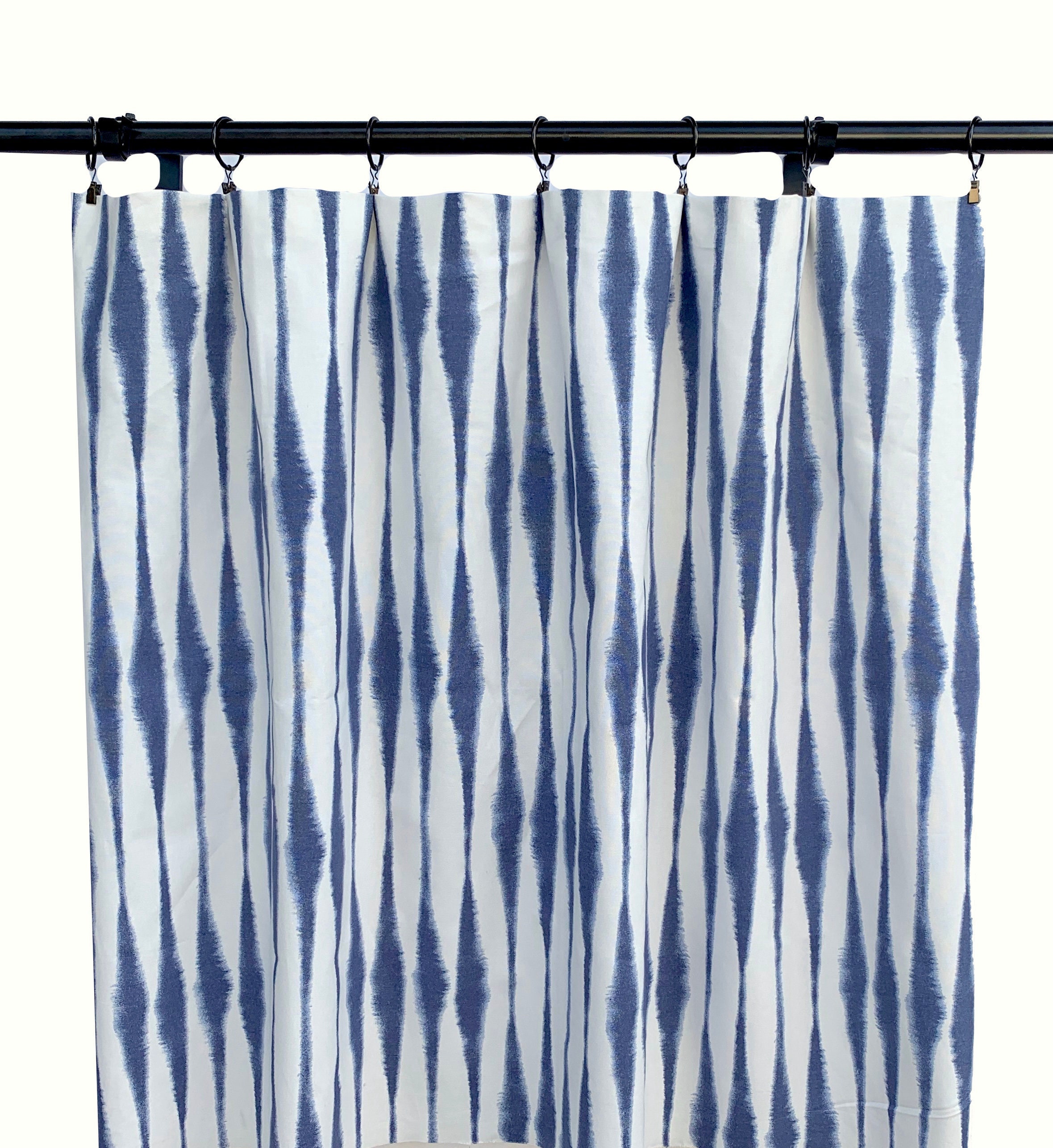 navy curtains
