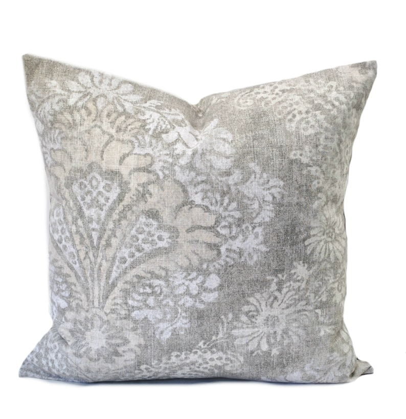 One high quality Magnolia home pillow cover, Tan Pillow, decorative throw pillow, Grey pillow, accent pillow, Throw Pillow image 10