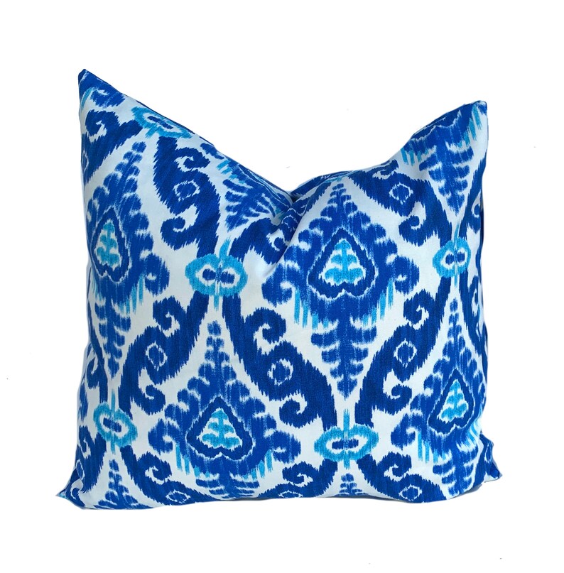 One PK Lifestyles Outdoor Pillow Cover Ikat Outdoor Pillow Etsy