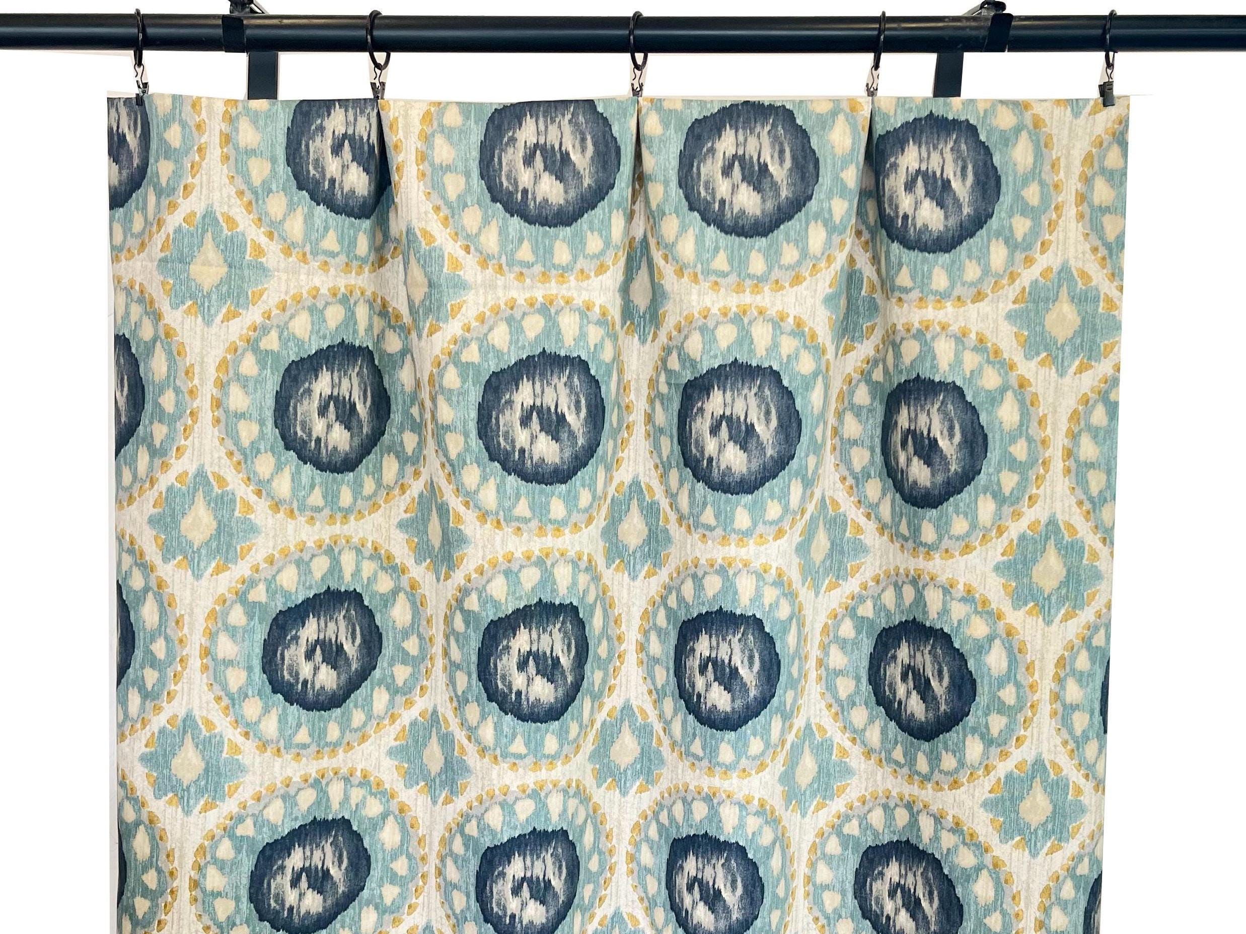 Navy and Teal Shower Curtain - Etsy, image size:2475x1856