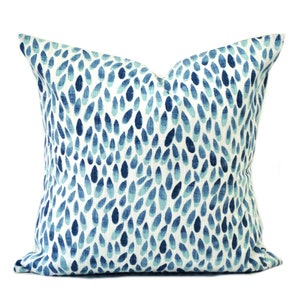 One Dot pillow cover, cushion, decorative throw pillow, Aqua blue pillow, Blue pillow, accent pillow, Checkered pillow case