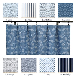 Indigo Curtains, Shibori , Navy blue Curtain,  2 Curtain Panels, Curtains, Home Decor, Boho Curtain