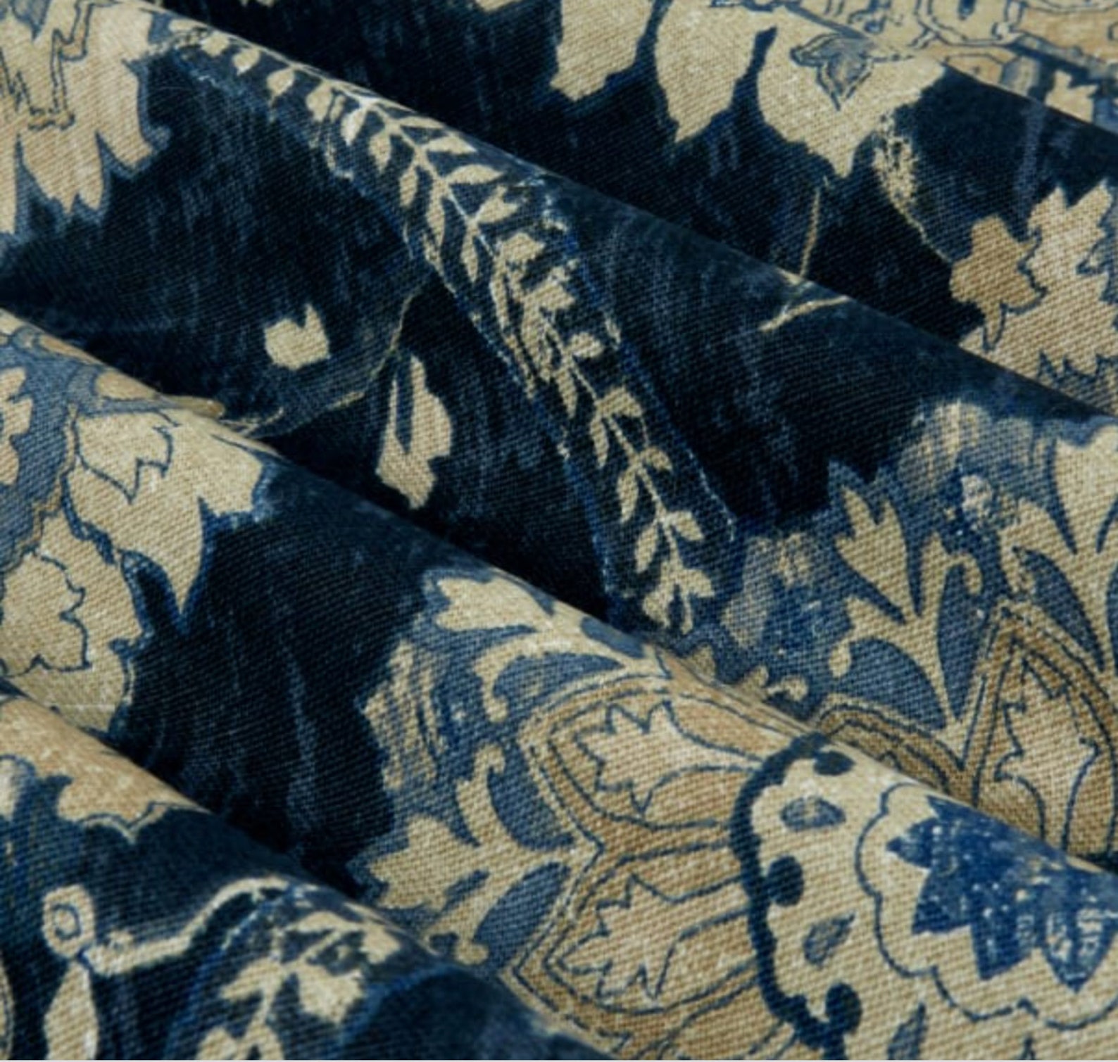 Waverly Pillow Cover Navy Pillow Dark Blue Floral Decorative Etsy