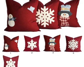 One Christmas Pillow cover, holiday pillows, Christmas Pillow, decorative pillow, cushion, Christmas decoration