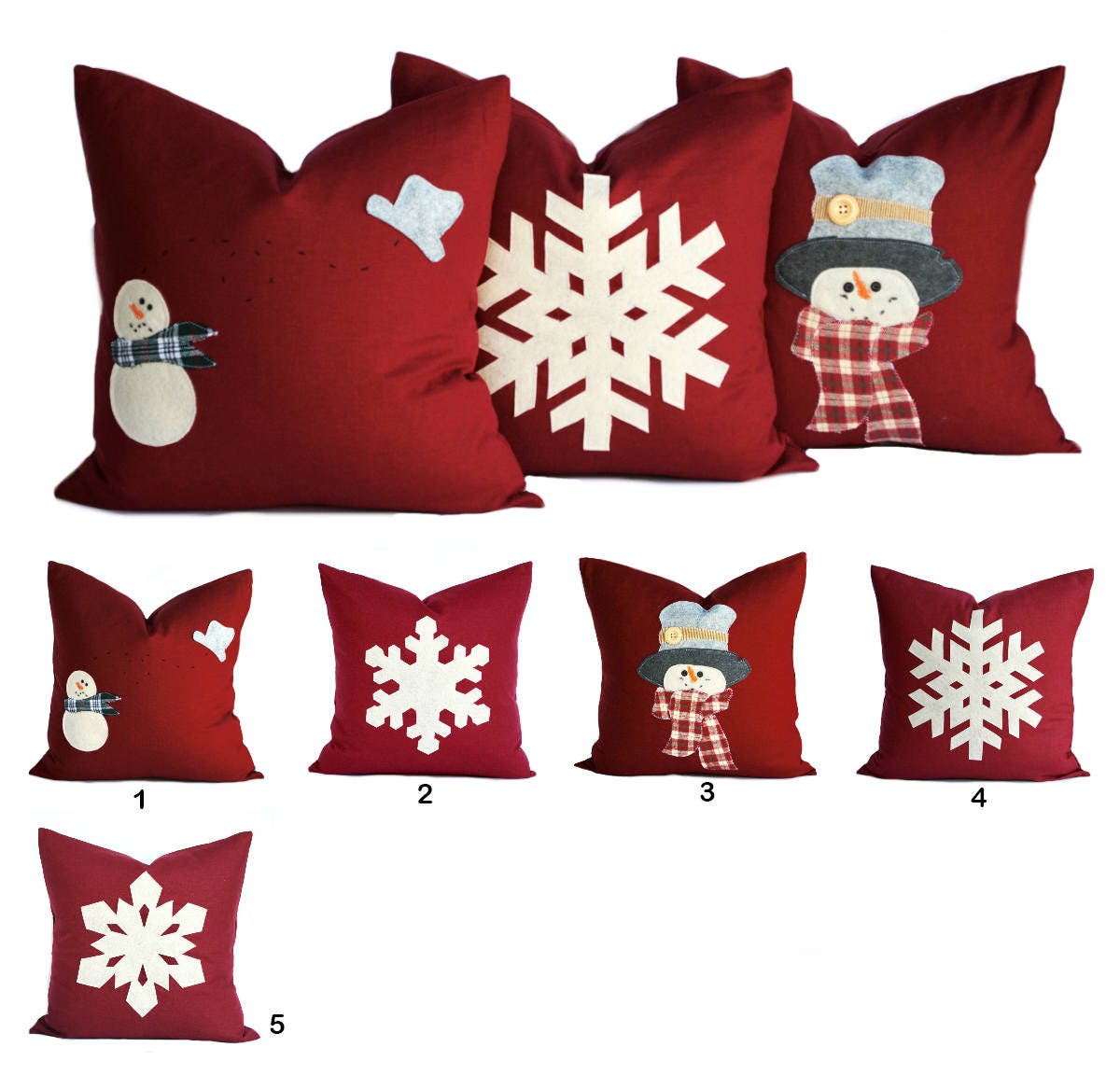 One Christmas Pillow Cover Holiday Pillows Christmas Pillow Etsy