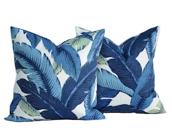 2 Tommy Bahama pillow covers, cushion, decorative throw pillow, Palm tree pillow, accent pillow, outdoor pillow, pillow case