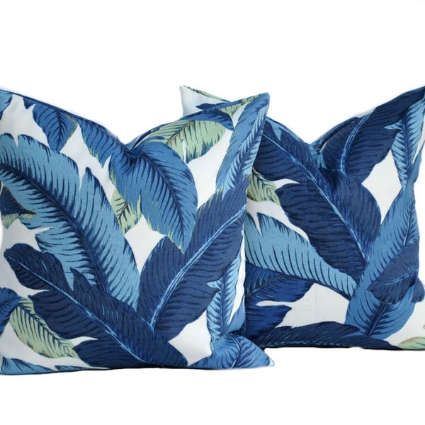 2 Tommy Bahama pillow covers, cushion, decorative throw pillow, Palm tree pillow, accent pillow, outdoor pillow, pillow case