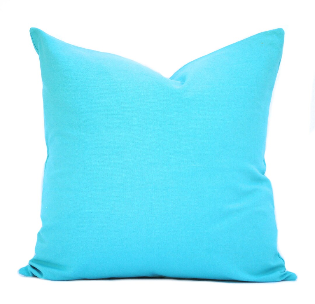 One Turquoise Pillow Cover, Decorative Throw Pillow, Decorative Pillow, Accent Pillow, Pillow