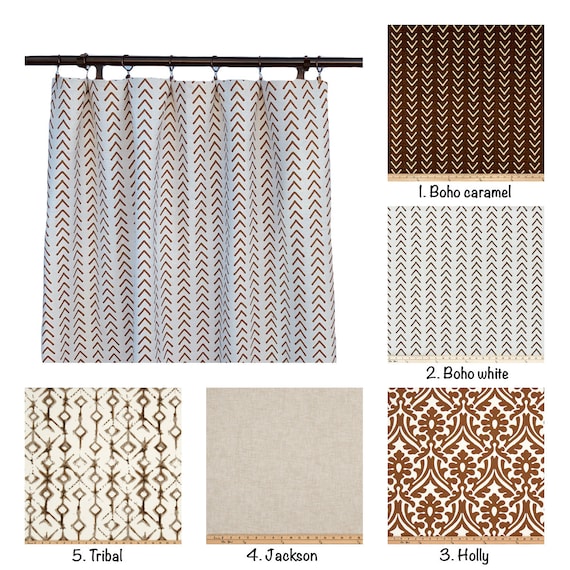 Caramel Brown Curtains Tan Curtains 2 Curtain Panels Etsy