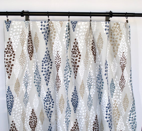 Navy Tan Brown Curtains Blue Curtain 2 Panels Navy Tan Brown Curtains Blue Curtain 2, Tan And Brown Curtains
