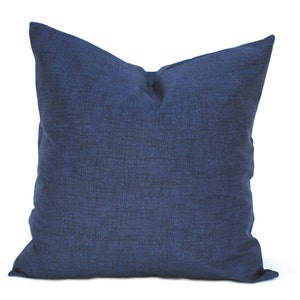 One Navy pillow cover, Home decor, decorative pillow, throw pillow, Blue pillow, Navy pillow, Navy solid Pillow