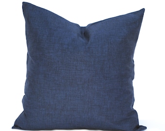 Een marine kussen te dekken, Home decor, decoratief kussen, gooi kussen, Blauw kussen, Marine kussen, Navy solide Kussen