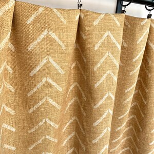 PKL Boho Mud Cloth Curtain Panels Tan and Cream Curtain - Etsy
