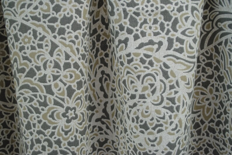 Tan Curtain Paisley Curtain 2 Curtain Panels Magnolia Curtains Curtains Charcoal Curtain Home Decor