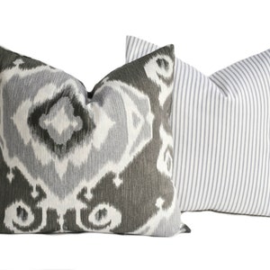 One high quality Magnolia home pillow cover, Tan Pillow, decorative throw pillow, Grey pillow, accent pillow, Throw Pillow image 4