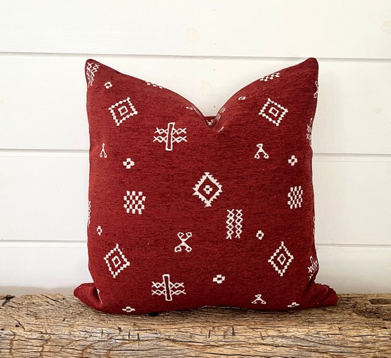 Dark red pillow covers new arrivals