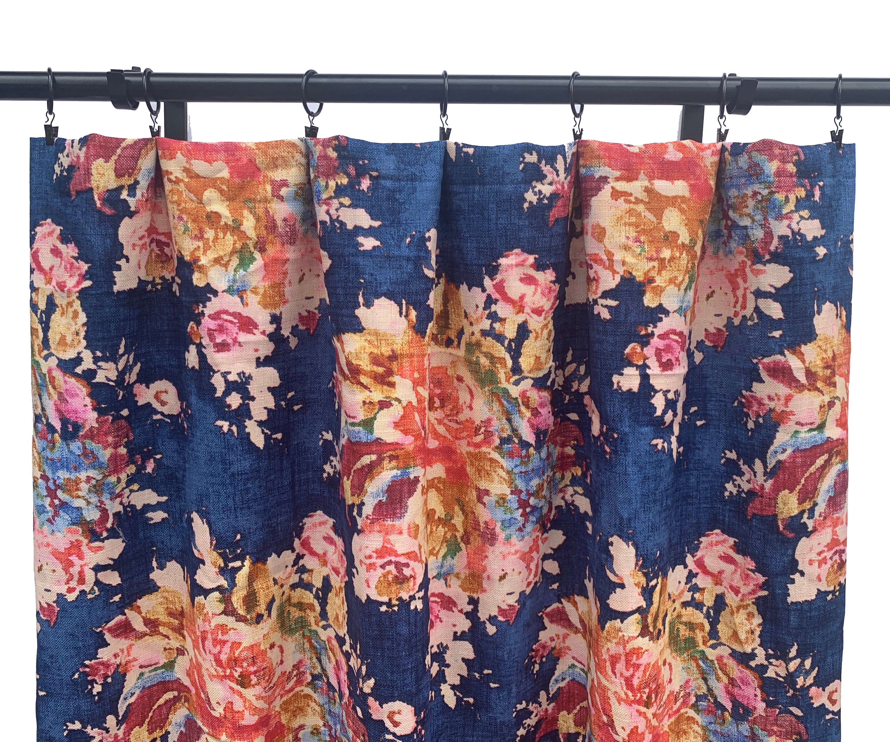 floral curtains