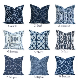 One quality premier pillow cover, cushion, decorative throw pillow,  Navy blue denim pillow, accent pillow, Blue pillow