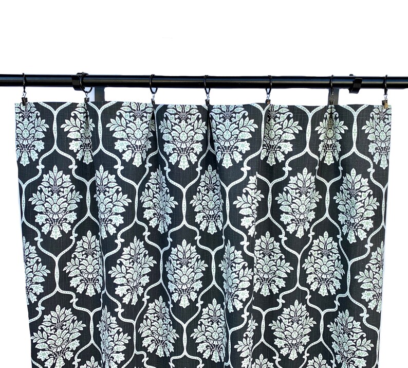 Black and White Curtains Bohemian Arrow Curtain 2 Curtain Etsy