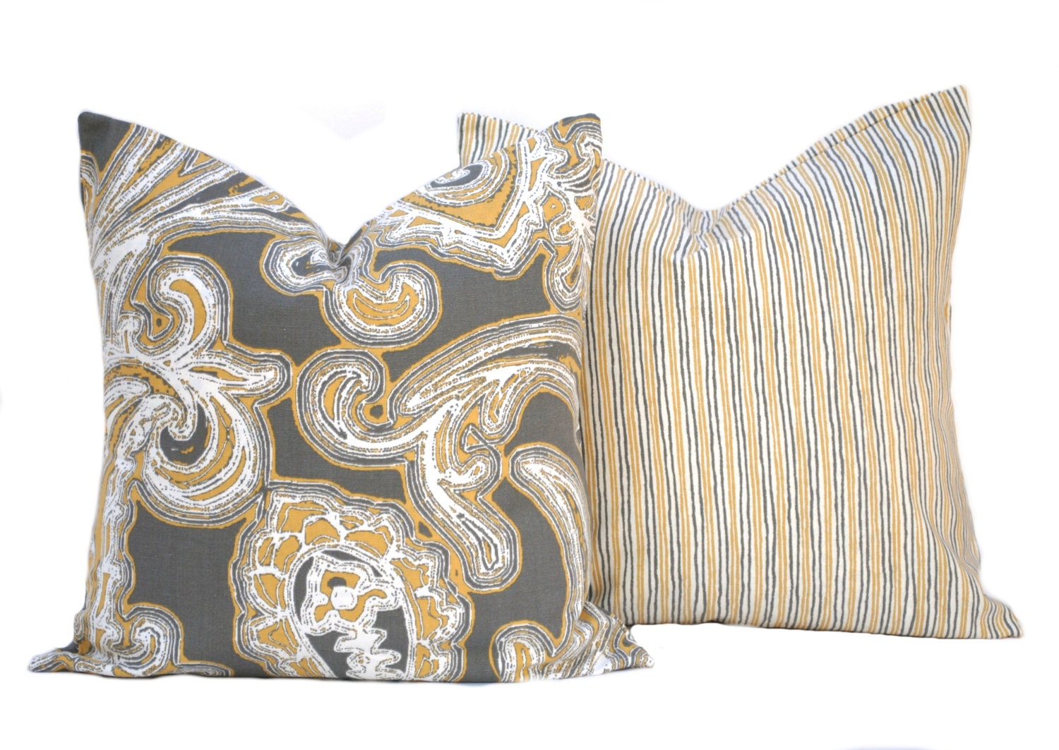 Two Charcoal Pillow Covers Home Decor Decorative Pillow Etsy