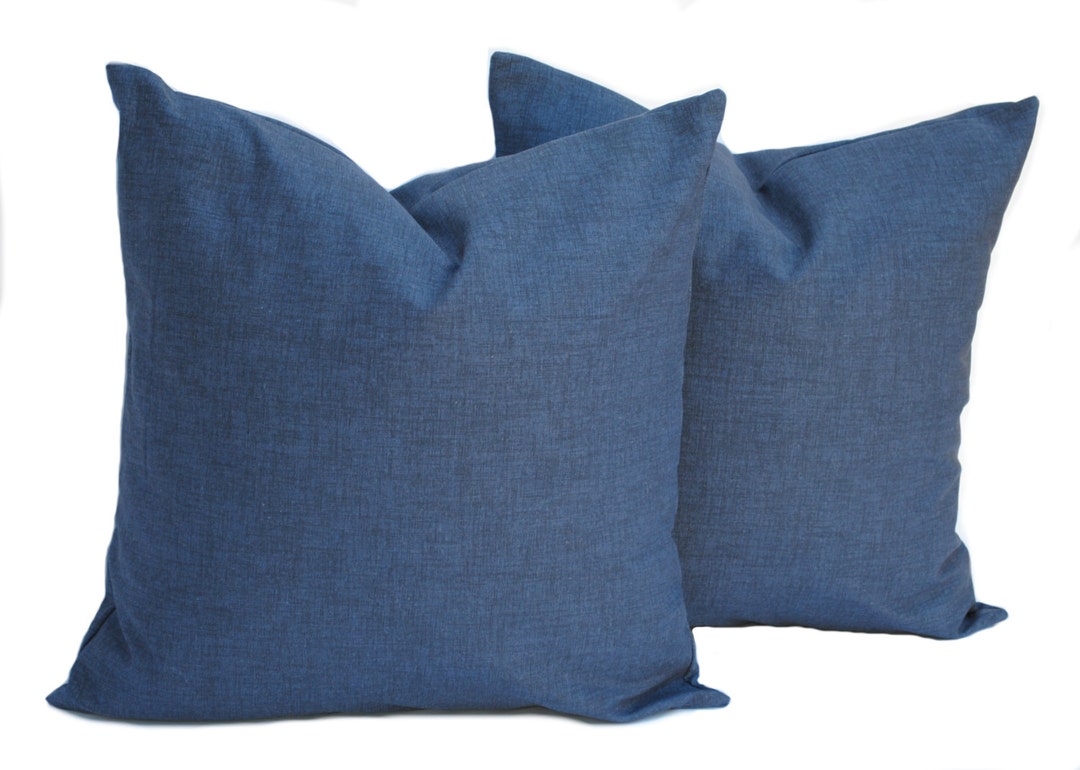 Two Navy Pillow Covers, Home Decor, Decorative Pillow, Throw Pillow
