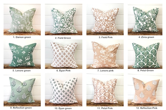 Rose colored clearance pillows