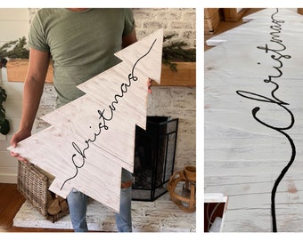 Rustic Wooden Christmas Tree home decor, Wood Christmas signs, Rustic Christmas, Christmas Decoration