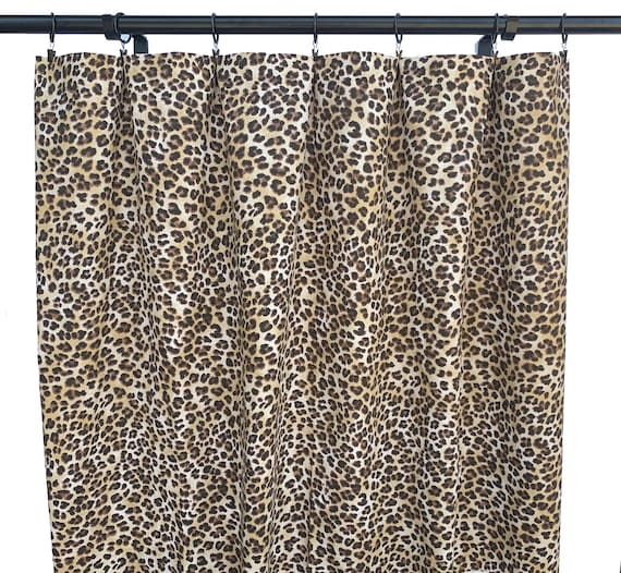 Leopard on sale print curtains