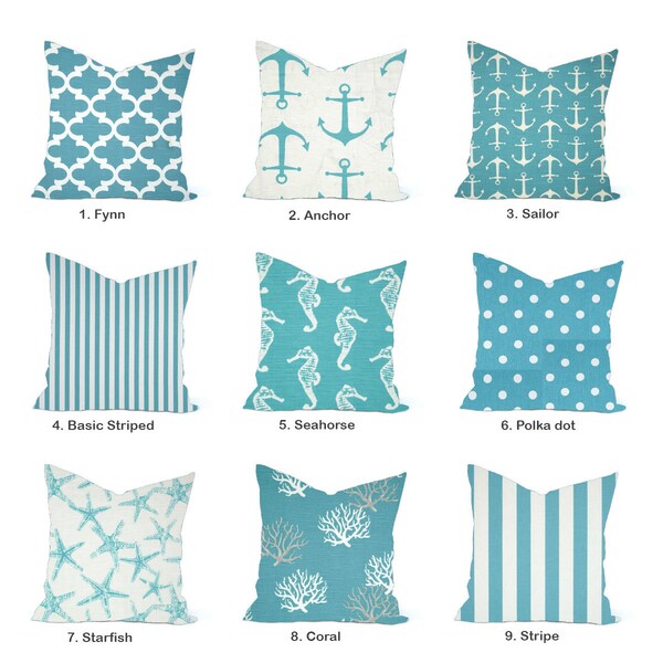 Aqua Throw Pillow main image 0