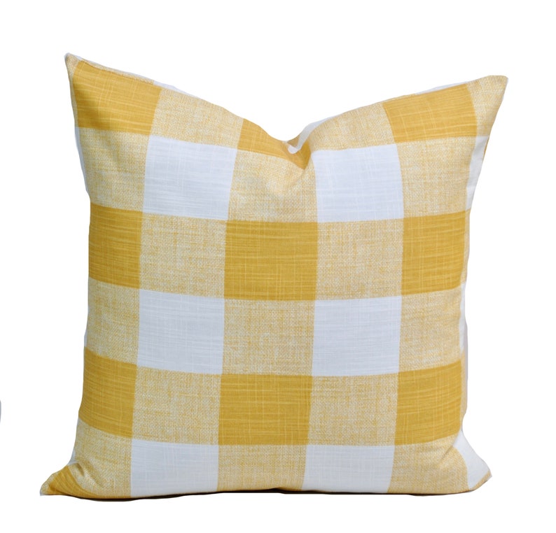 BUFFALO CHECK Decorative Pillow Covers Farmhouse Pillows Etsy