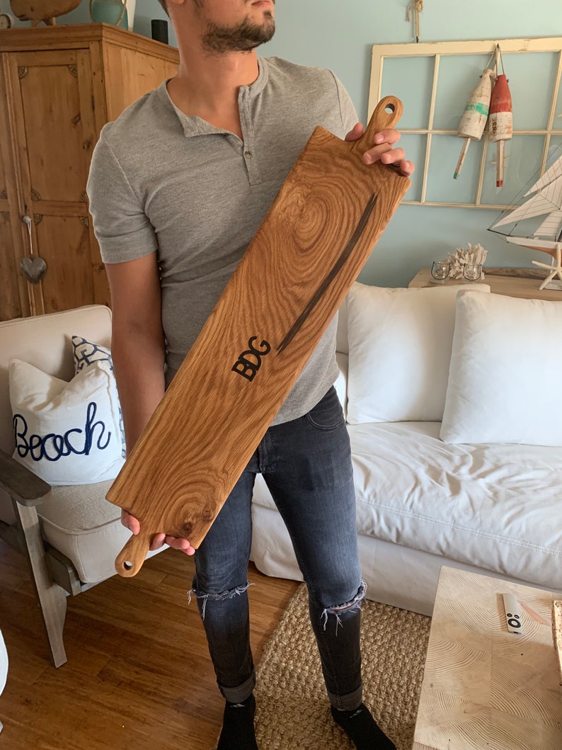 Charcuterie Cutting Board Baguette Bread Board Large Handcrafted Wood Cutting Board Hight quality White Oak Wood Cutting Board
