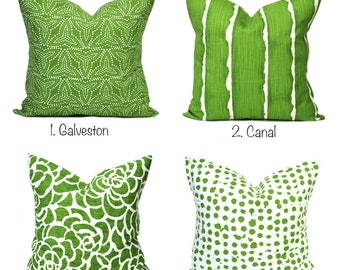1 Scott Living  Pillow Cover, cushion, decorative pillow, throw pillow, Green Pillow, HGTV Pillow, Striped Pillow