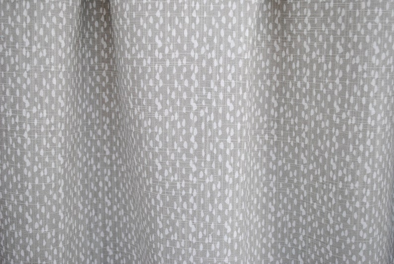 Light Grey Curtains Grey Polka Dot Curtain 2 Curtain Panels Etsy