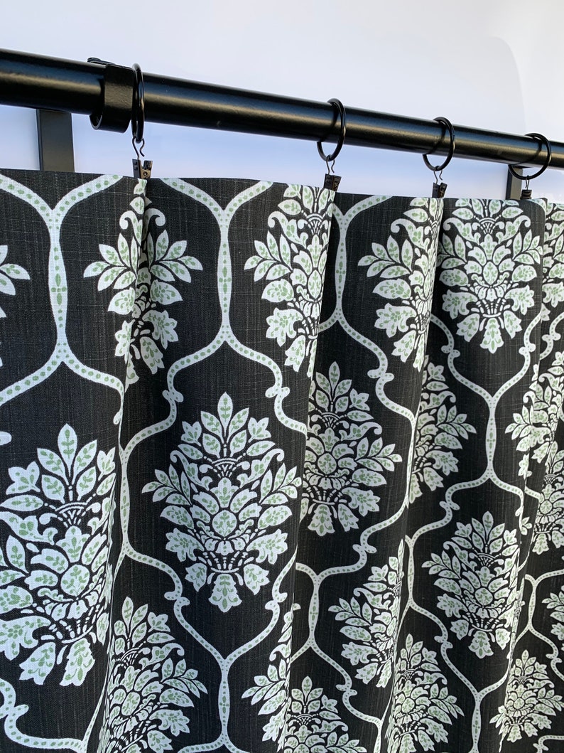 Black and white Curtains Bohemian Arrow Curtain 2 Curtain | Etsy
