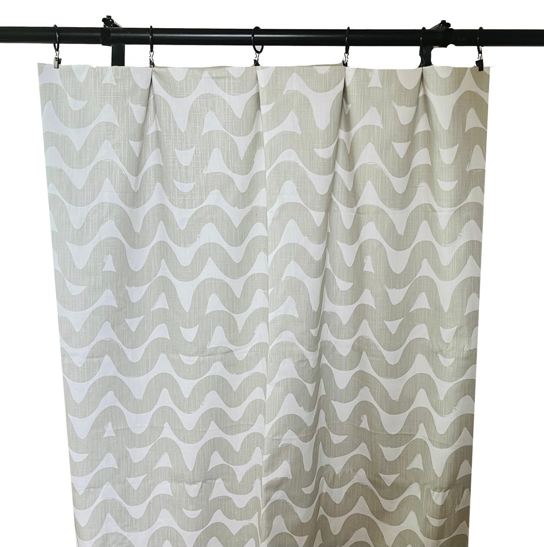 Grey Lined Curtain main image 0
