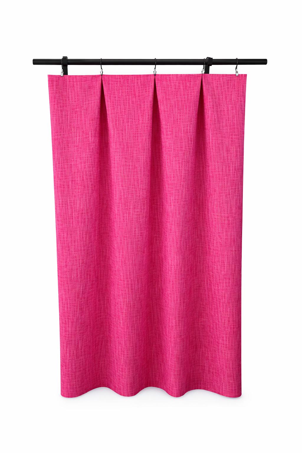 High Quality Fuchsia Pink Curtains, Candy Pink Curtains, 2 Curtain