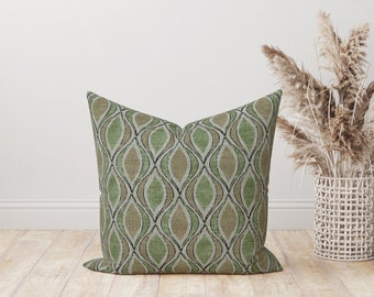 Magnolia Home Fashions Pillow Covers, Charcoal Grey Moss Green