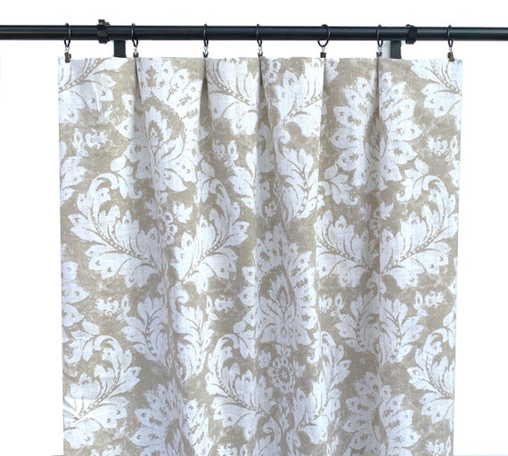 Cream Curtains Ecru Fl 2 Curtain Panels Taupe Cream Curtains Ecru Fl 2, Grey And Cream Patterned Curtains
