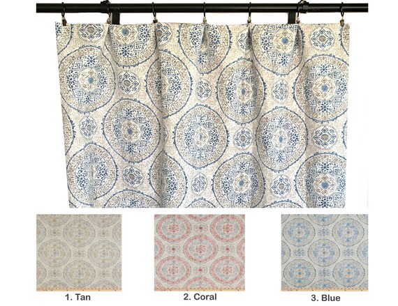 Navy and tan shower curtain online