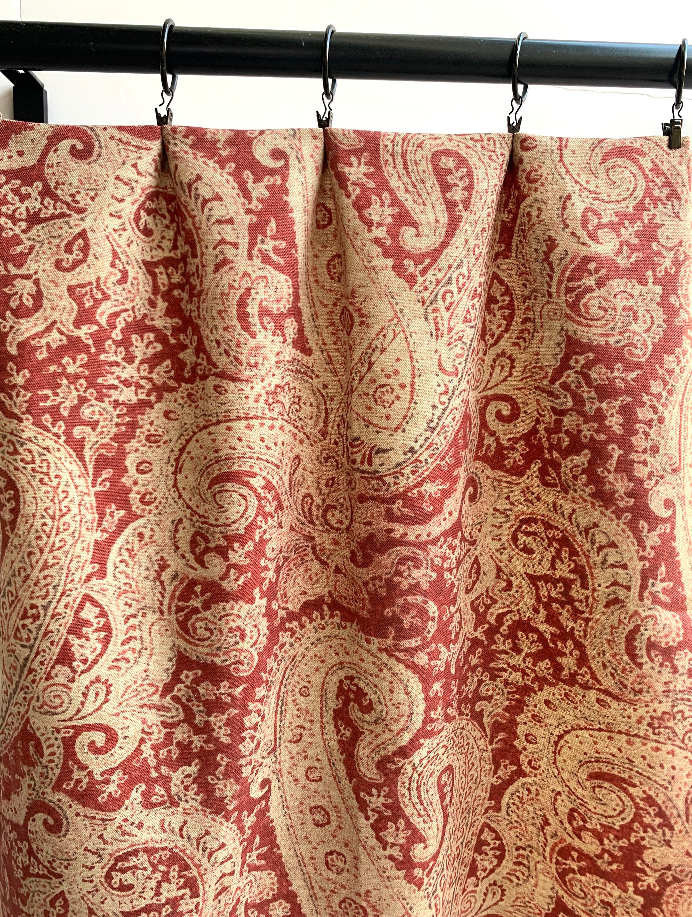 Paisley curtains deals