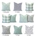 Sage Green Grey Pillow, Throw Pillow, Home Decor, Decorative Pillow ...