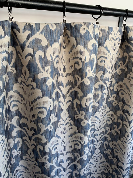 Navy and cream curtains deals